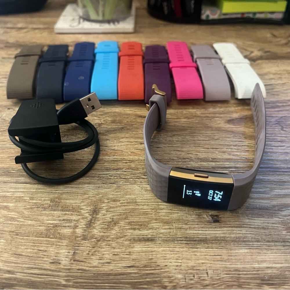 Fitbit Charge 2 with accessories